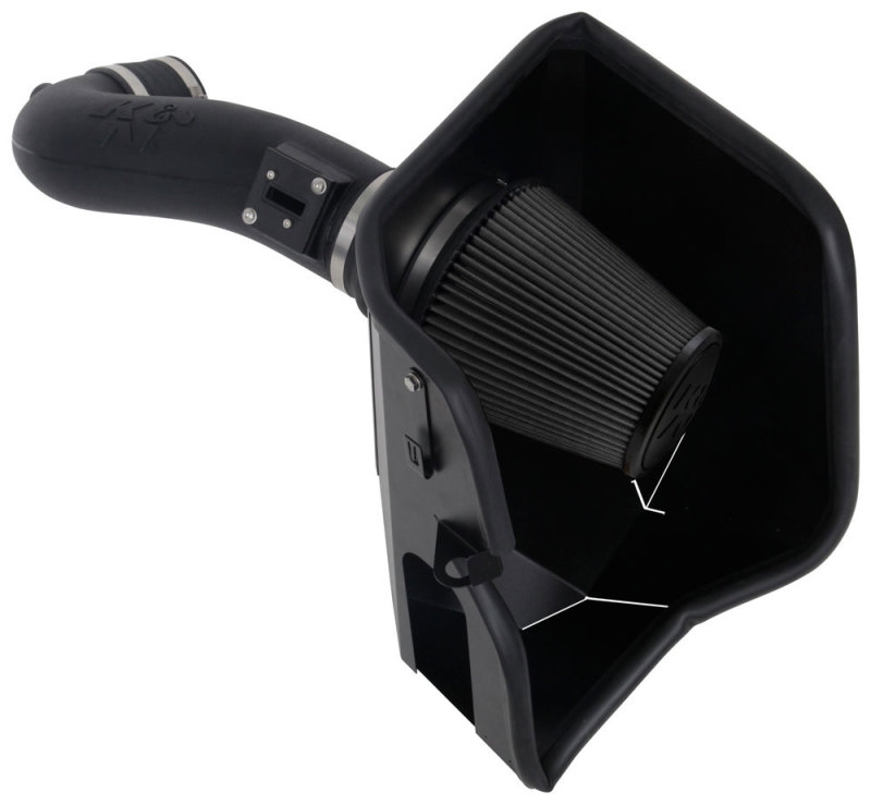 Chevrolet Silverado 1500 Performance Air Intake - K&N Engineering - DRYFLOW - `19-`27